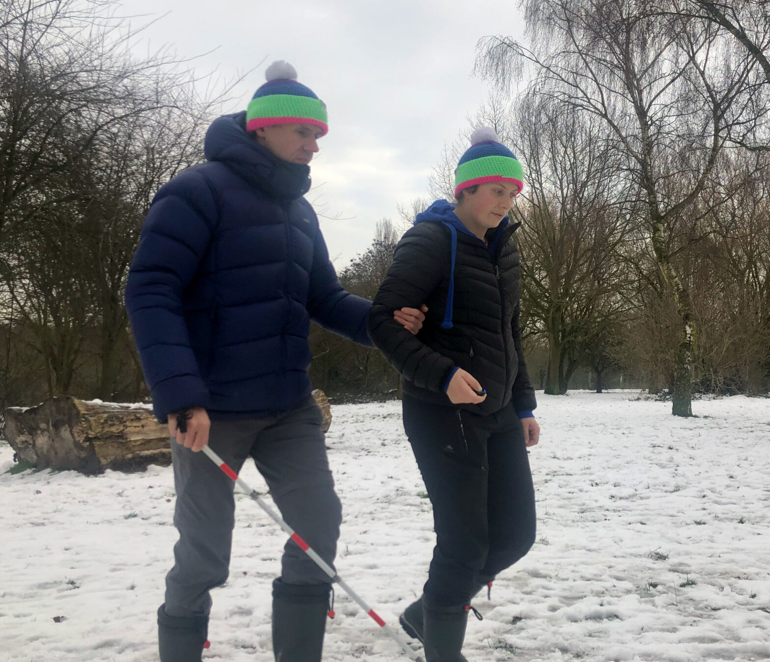 Guiding a visually impaired person